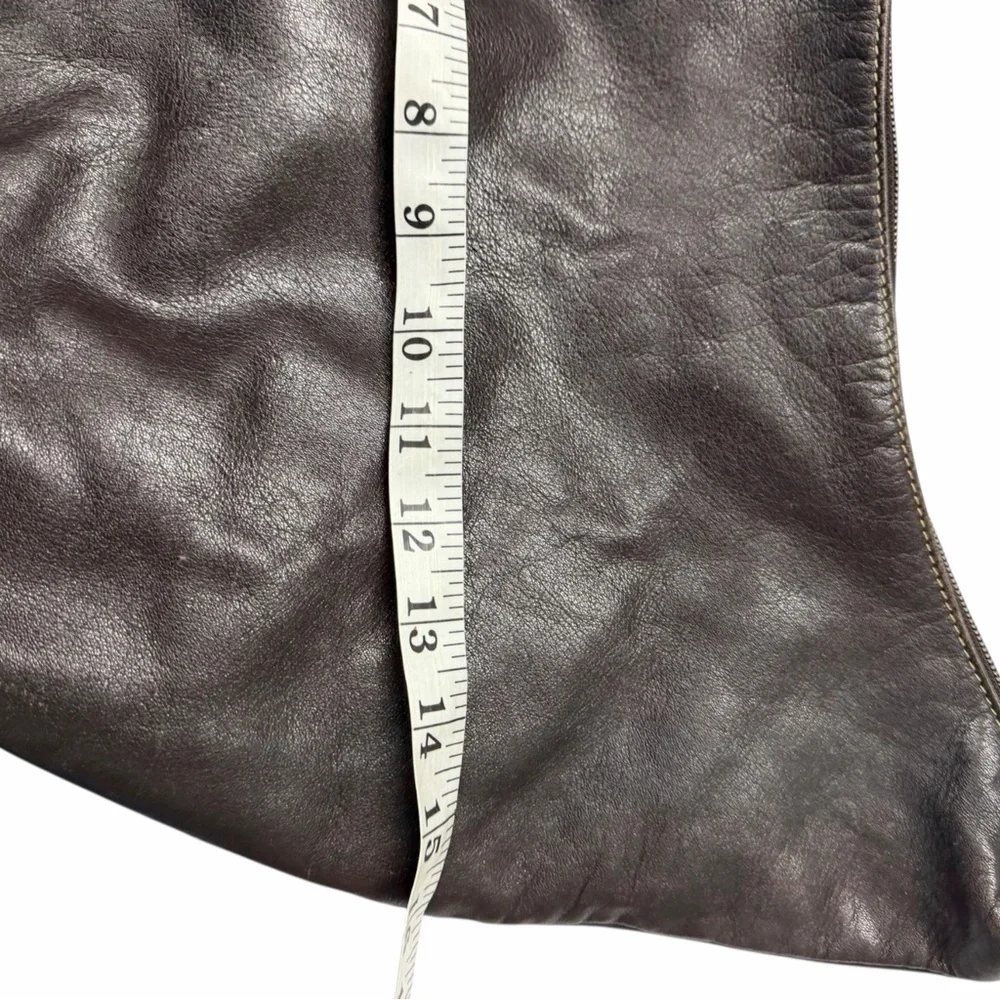 Ralph Lauren Dark Brown Leather Hobo Bag